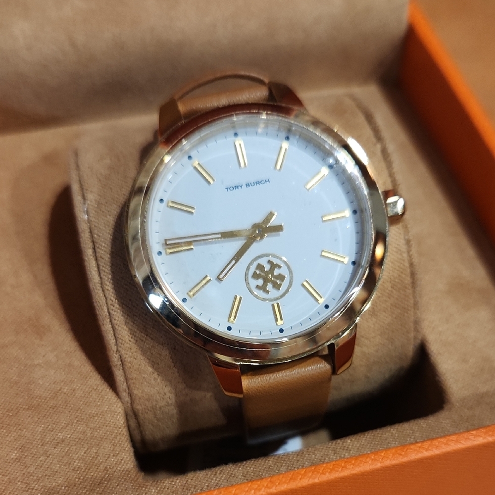 Tory Burch Gold and Tan Women's Watch